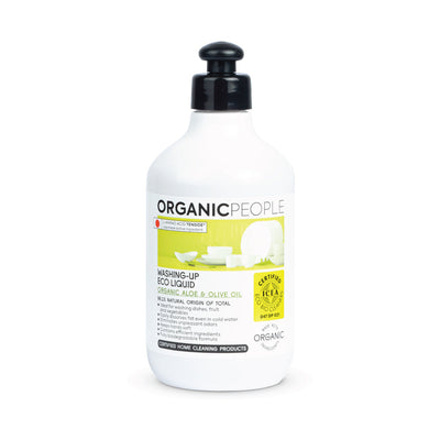 Detergente eco liquido stoviglie e alimenti Aloe e olio d'oliva biologico, 500 ml