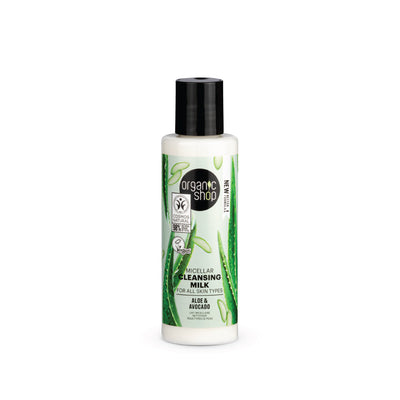 Latte detergente micellare per tutti i tipi di pelle Avocado e Aloe, 150 ml